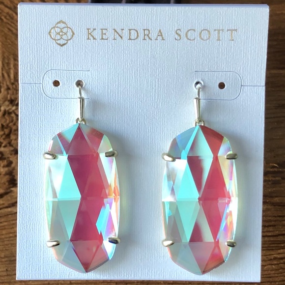 Kendra Scott Esme Earrings - Gold & Dichroic Glass - Picture 4 of 8